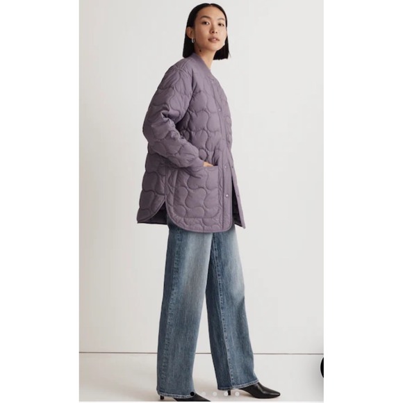 Madewell Jackets & Blazers - Madewell Quilted Oversized Bomber Jacket‎ Smokey Grape Size XXS purple